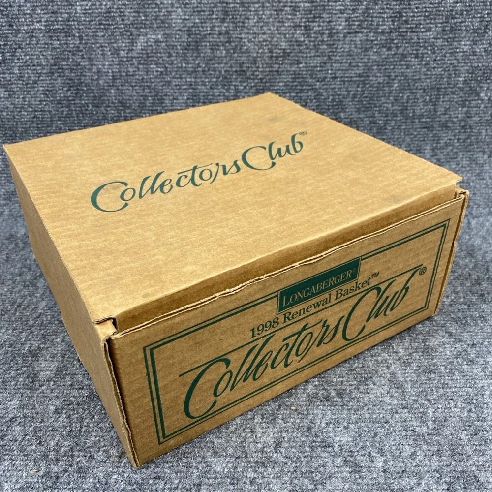 Longaberger 1998 Renewal Basket Collectors Club Edition Box Booklet